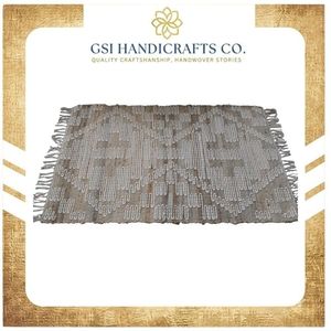 Best Selling Products Factory Outlets Geometric Pattern Rectangle Jute Area <b>Rug</b> Flat Weave Bohemian Style Living Room Use - Product Image 2