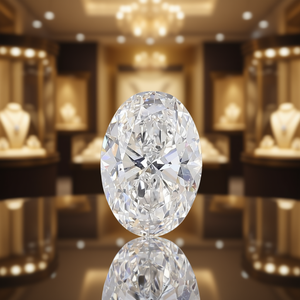 Diamant non monté certifié IGI 9.01 ovale VS1, diamant cultivé neuf - Product Image 3