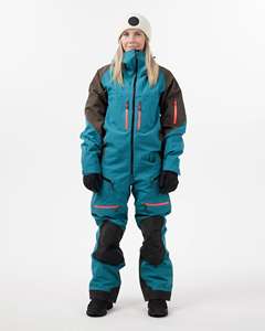 Combinaison de ski unisexe personnalisée de haute qualité avec design à panneaux, imperméable, isolée, à capuche, grande taille, avec fermeture éclair - Product Image 5