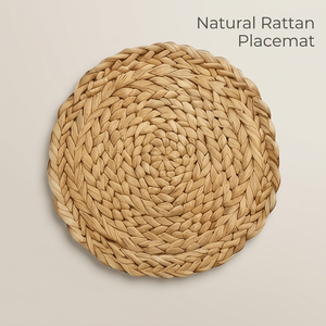 Set de table rond en rotin tressé naturel fait main, écologique, résistant à la chaleur, décoration de table à manger, vente en gros OEM Vietnam - Product Image 4