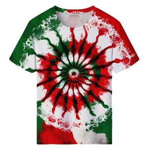 Camiseta Casual Tie Dye para Hombre, Diseño 2026, Corte Regular, 100% Algodón Tejido, Manga Corta, Personalizable con Logotipo - Product Image 1