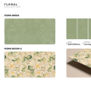 กระเบื้องพอร์ซเลนแกะสลักลายสามมิติระดับพรีเมียม ขนาด 60x120 ซม. 600x1200 มม. 24x48 นิ้ว ผิวสัมผัสสถาปัตยกรรมที่ประณีตสำหรับพื้นที่ร่วมสมัย - Product Image 1