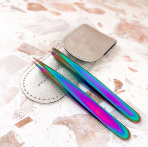 Nouvelles pinces à sourcils de haute qualité, design tendance, toutes les couleurs, poignée antidérapante, outils de maquillage, utilisation en salon de beauté. - Product Image 4