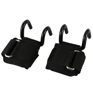 Best Price Customized Power Hooks Fitness Wrist Holder Rod Gym Heavy Duty Weightlifting <b>Barbell</b> Hooks - Product Image 2