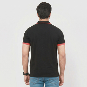 Chemises pour hommes avec logo brodé personnalisé, été, piqué doux, tricoté en polyester/coton, haute qualité, respirant, décontracté, manches courtes - Product Image 2