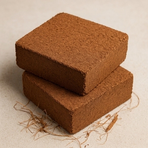 โคโคพีทธรรมชาติแบบล้างและไม่ล้าง 5 กก. บล็อก EC ต่ำและ EC สูง (ใยมะพร้าว) สำหรับการปลูกพืช ขายส่ง - Product Image 2