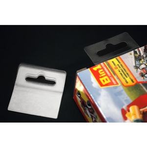 Crochets d'affichage en plastique adhésifs Euro pour une meilleure visibilité du produit Tablettes suspendues pratiques pour le produit - Product Image 5