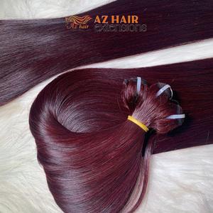 Prix de gros de haute qualité bourgogne faisceaux de cheveux humains os cheveux raides suisse HD dentelle frontale perruque 100% extensions de cheveux humains - Product Image 6