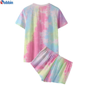 Conjunto deportivo personalizado para hombre, talla grande, transpirable, cómodo, unisex, conjunto de pantalones cortos con efecto tie-dye, nueva colección de verano - Product Image 6