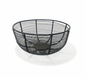 Modern Iron Wire Hanging Basket Under Shelf Storage Organizer for Kitchen Cabinet Bathroom Office Pantry Home <b>Black</b> Metal Rack - Product Image 6