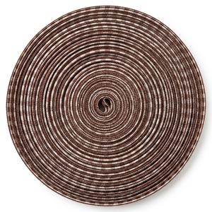 Cinta de grogrén a cuadros marrón y blanco de 15 mm, suministro directo de fábrica al por mayor para embalaje rústico, ribetes de delantales, lazos para mascotas y costura - Product Image 2