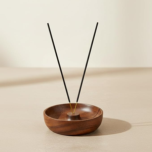 Porte-encens en bois personnalisé, brûleur d'encens artisanal en bois pour l'aromathérapie, le yoga, le studio et la maison - Product Image 2