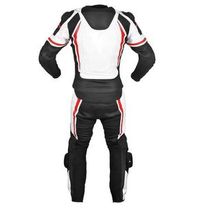 Traje de carreras de motos de cuero genuino hecho a medida impermeable equipo de motorista a prueba de viento blindado acolchado equipo de seguridad para motocicleta - Product Image 3