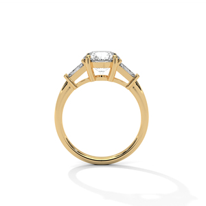 Anillo de Diamantes Cultivados en Laboratorio de Oro de 14K, Anillo de Compromiso de Oro Sólido de 18K para Mujer, Estilo Clásico, Certificado IGI, Anillo de Compromiso, Aniversario - Product Image 5