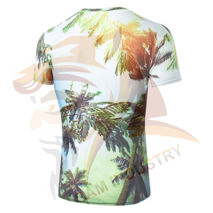 Camiseta transpirable de sublimación de tamaño personalizado para hombre, muy vendida, de alta calidad, 100% poliéster. - Product Image 2
