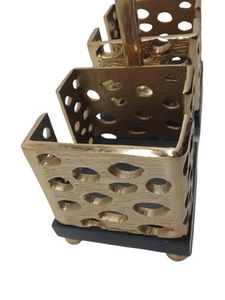 Moderno Porta Papel Higiénico Ecológico para Oficina u Hogar, Hecho a Mano en Metal/Madera, con Logotipo Personalizado, Accesorio de Mesa para Baño o Comedor - Product Image 2