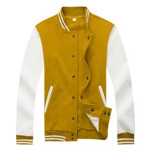 Chaquetas de Carreras para Hombre al por Mayor, 100% Algodón, Otoño, con Logotipo Bordado Personalizado, Parche, Chaqueta Vintage, Proveedor de Marca Privada - Product Image 2