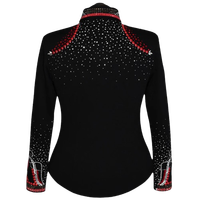 Camisa Premium Ecológica de Secado Rápido y Ligera para Mujer, Estilo Western, para Montar a Caballo, Rodeo, Carreras de Barriles