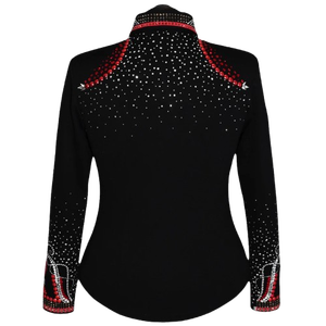 Camisa Premium de Exhibición Ecuestre para Mujer, Estilo Vaquero, para Rodeo, Equitación, Carreras de Barriles y Competencias - Product Image 3
