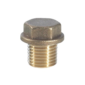 Bouchon mâle en laiton de taille 1/2 "à 1" pour application de système de conduite d'eau - Product Image 1
