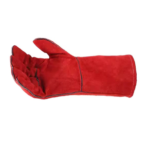 Guantes de Soldadura de Cuero Personalizados, Resistentes al Calor, Largos, Antideslizantes, Duraderos, que Absorben la Humedad, Sin Polvo, con Puño Recto - Product Image 4