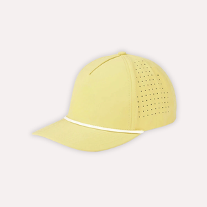 Gorra de Golf de 5 Paneles con Logotipo Personalizado, Diseño de Lona con Cuerda Frontal y Orificios Cortados con Láser, para Ciclismo, Béisbol y Deportes al Aire Libre, OEM, ODM, Venta al Por Mayor - Product Image 1