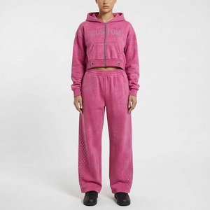 Ensemble de survêtement unisexe en coton 100% personnalisé, vêtements de sport pour hommes, sweat-shirt à capuche - Product Image 1