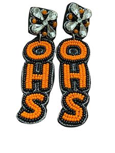 Mardi gras Fashion Jewellery <b>Glass</b> Bead Embroidered Earrings From India Handmade Earrings for Women and <b>Girls</b> Classic Look - Product Image 3