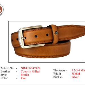 Cinturón Elástico Unisex de Alta Calidad de 35 mm en Tela Gris, Elegante y Cómodo con Extremos de Cuero Genuino, Accesorio Premium - Product Image 1