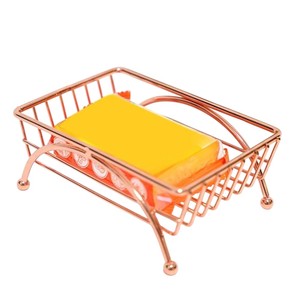 Porte-savon en métal martelé finition cuivre pour salle de bain, évier de cuisine, comptoir – Élégant plateau à savon en barre – Accessoire en promotion - Product Image 3