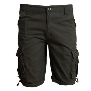 Men's Hot Summer Fashion Cargo Shorts Custom Logo Zipper Multi-Pocket <b>Elastic</b> WaisMen's 100% Cotton Canvas Tactical Shorts - Product Image 4