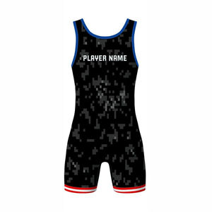 Venta en Línea, Singlet de Lucha Libre Unisex para Adultos, 100% Poliéster Elástico de 100 Gramos, Impresión Digital Frontal, Alta Calidad, Superventas - Product Image 6