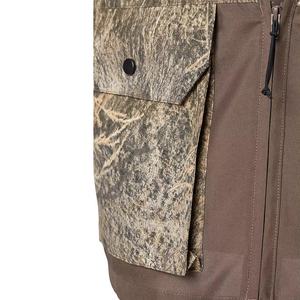 Chaleco de caza de camuflaje sintético básico para hombre al aire libre, chaleco de algodón con cremallera de campo cómodo, chalecos de caza de pavo de camuflaje - Product Image 5