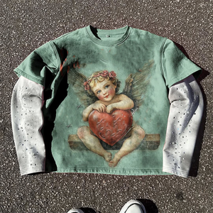 Camiseta con estampado DTG personalizado de peso pesado, Camiseta con cuello redondo y lavado ácido, camiseta blanca Vintage de gran tamaño con ajuste en caja de 400 gramos - Product Image 4