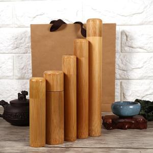 Eco-friendly handmade <b>bamboo</b> tube box set small organizers storage tubes for tea spice <b>container</b> - Product Image 4