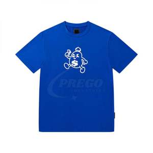 เสื้อยืดพิมพ์ลายพัฟฟ์ลำลองสำหรับผู้ชาย ปรับแต่งได้ตามต้องการ แบรนด์ส่วนตัว ทรงโอเวอร์ไซส์ คอกลม ระบายอากาศได้ดี ผ้าถักเนื้อบางเบา สกรีนโลโก้ได้ - Product Image 3