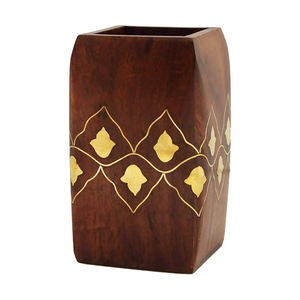 Support à stylos en bois personnalisé, organiseur de stylos en bois massif pour table, dernier design pour le rangement des stylos, artisanat naturel - Product Image 5