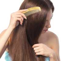Peigne à cheveux moderne en corne de buffle, fait main, écologique, en matériau naturel, logo personnalisé, usage en salon, forme naturelle, cadeau d'affaires, maison