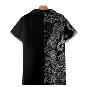 Nouvelle Chemise Homme 2026 à Manches Courtes Imprimé Fleur de Cajou 3D Style Cuba pour Loisirs et Vacances - Product Image 2