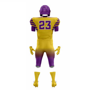 Custom Made Men's 100% Polyester American Football Uniform Plus Size Quick Dry Fabric T-<b>Strap</b> Design Your Own Football Uniform - Product Image 3