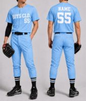 Ensemble de maillots de baseball personnalisés professionnels, respirants, 100% polyester, unisexes, imprimés, uniformes de baseball directement de l'usine