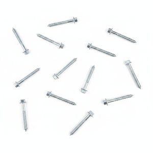 PDC Brand Model 4 Corrosion Resistant Hot-Dip <b>Galvanized</b> CLASS 4 Carbon Steel C1022/1018 External Hex Head Coarse Wood Thread - Product Image 5