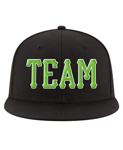 Gorra de Béisbol Ligera para Hombre, Negra, de 6 Paneles, Hecha a Medida, con Logotipo 'T' Verde Bordado en el Panel Frontal, Ajuste Casual, Tela Twill - Product Image 6