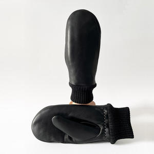 Prix de gros direct d'usine, design personnalisé, gants de ski unisexes de haute qualité, cuir véritable, imperméables, coupe-vent - Product Image 5