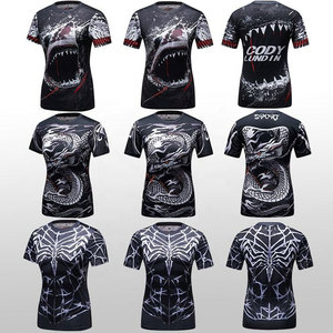 T-shirt de costume de super-héros Spider-Man pour femme, imprimé par transfert thermique, 100 % polyester/coton, coupe ajustée, anti-UV, respirant - Product Image 6