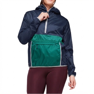 Custom <b>Half</b> <b>Zip</b> Pullover Windbreaker <b>Jacket</b> Lightweight Water Resistant Nylon Anorak Outdoor Sports Casual Streetwear OEM - Product Image 6