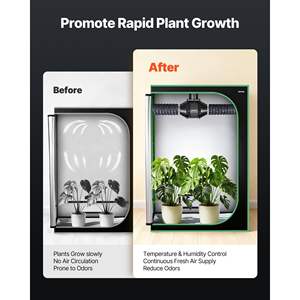 Ventilador de Conducto en Línea Silencioso de 4 Pulgadas, 180 CFM, Potente Motor de CA, Ventilador de Extracción de Aire para Cultivo en Interiores, Sótanos, Hidroponía - Product Image 2