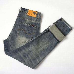 Pantalones Vaqueros Anchos Personalizados para Hombre, de Alta Calidad, Estilo Vintage, Lavados y Desgastados, Estilo Hip Hop Urbano - Product Image 1