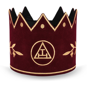 Couronne de Cérémonie Maçonnique du 33e Degré avec Ailes, Broderie Main, Qualité Supérieure, Fabrication Sur Mesure, Régalia Personnalisée, Chapeau de Cérémonie Marque 2025 - Product Image 1