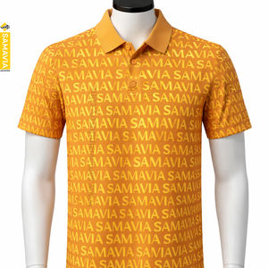 SAMAVIA Camisas Vintage para Hombre Tallas Grandes, Transpirables, de Secado Rápido, Tejidas, con Letras Personalizadas en la Parte Delantera, de Algodón y Poliéster, Corte Casual, Manga Corta - Product Image 3